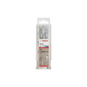 Mũi khoan sắt HSS-G 10.5mm (hộp 5 mũi) Bosch 2608595078
