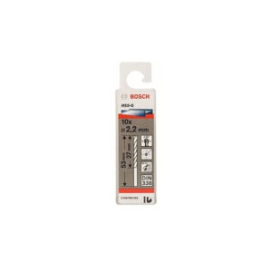 Mũi khoan sắt HSS-G 2.2mm (hộp 10 mũi) Bosch 2608595052