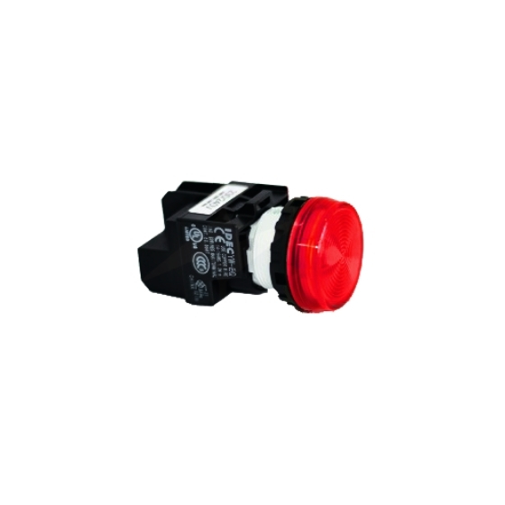 Đèn báo pha màu đỏ 22mm 220V IDEC YW1P-1EQM3R